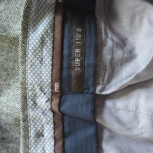 PT01 Gray Wool Dress Pants - Picture 3 of 4